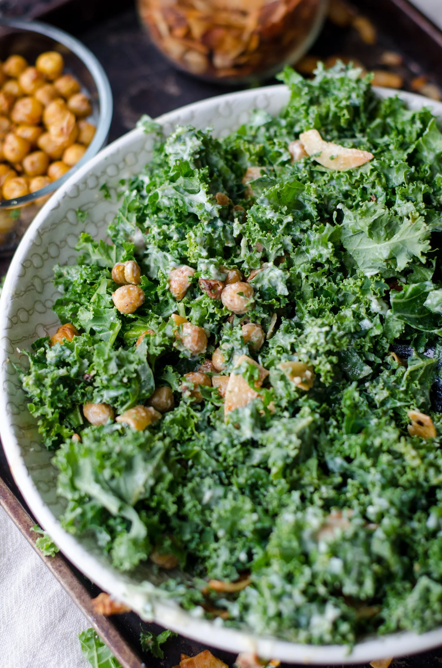 Fresh kale salad for the 21-Day Clean Eating Challenge